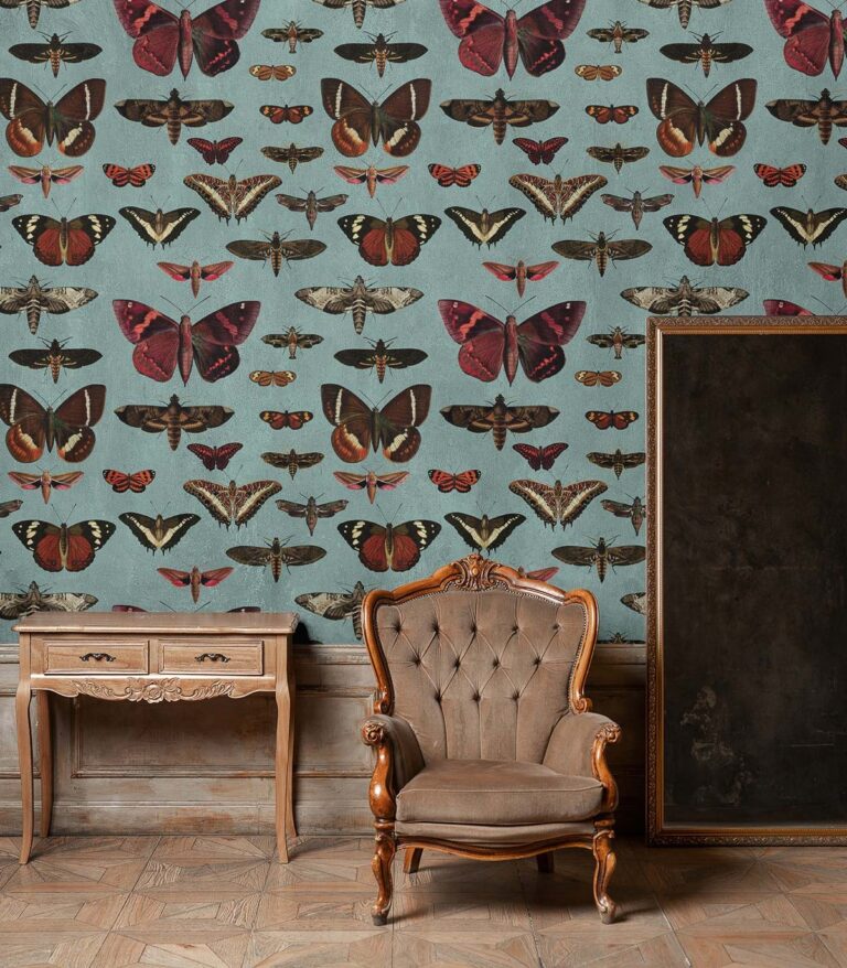 tapeta-butterflies-turquoise