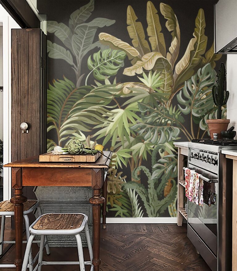 tapeta-jungle-black