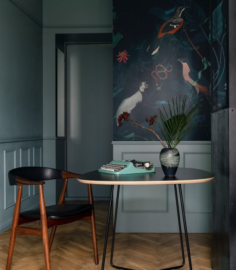 tapeta-teal-blue-garden
