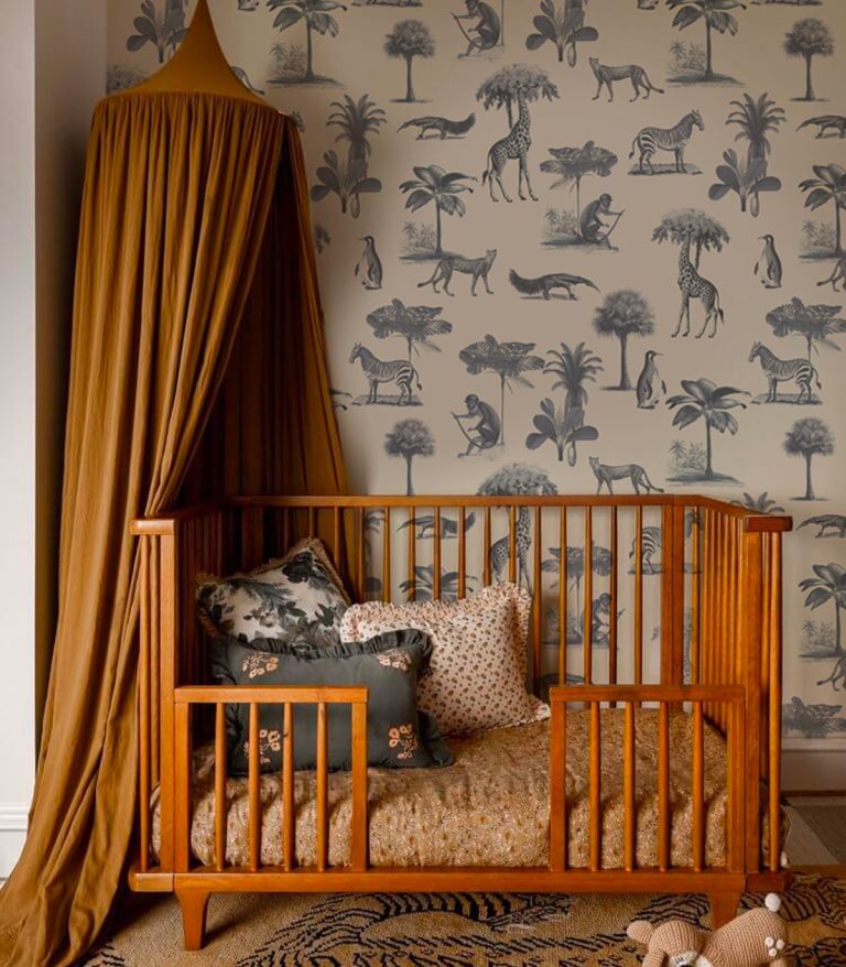 tapeta-vintage-animals-beige