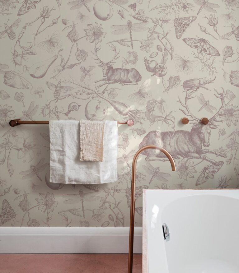 tapeta-vintage-botanic-pink
