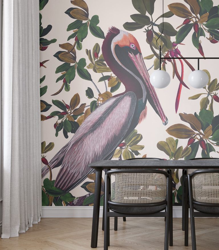 tapeta-vintage-pelicans