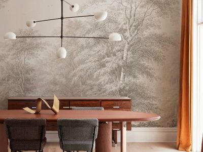Tapeta Watercolor Grove Beige